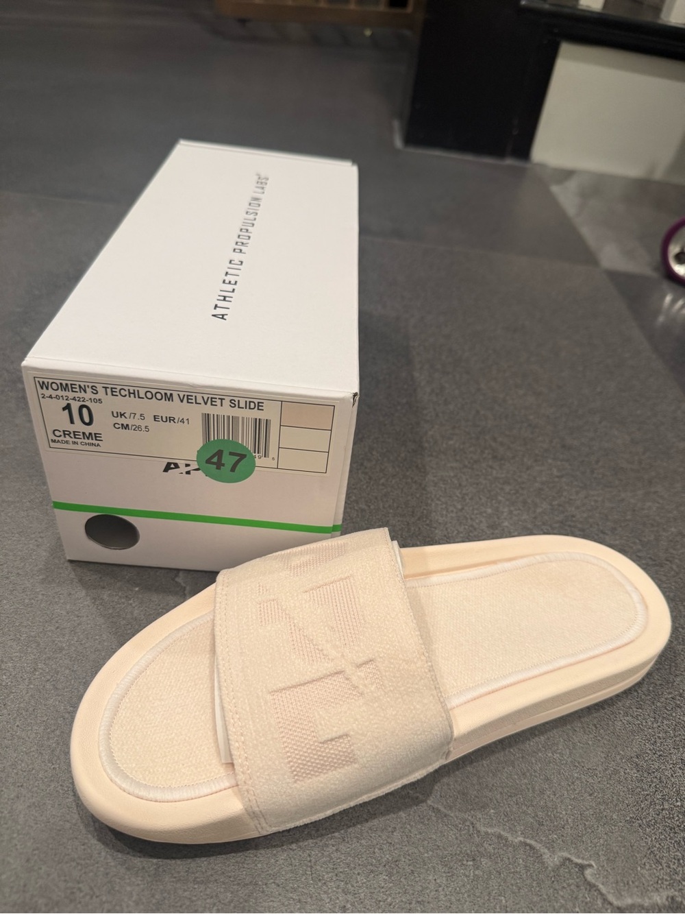 Women's Techloom Velvet Slide - Creme